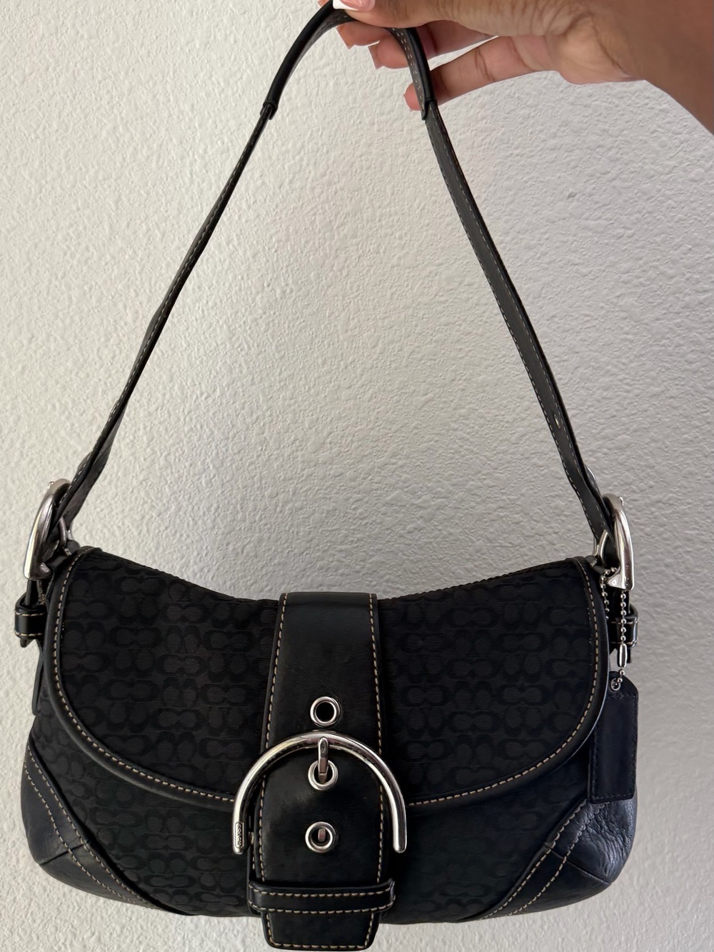 Vintage Coach Soho Mini Signature C Shoulder Bag